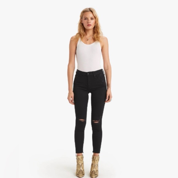 MOTHER Denim - MOTHER The Looker Ankle Fray Jeans